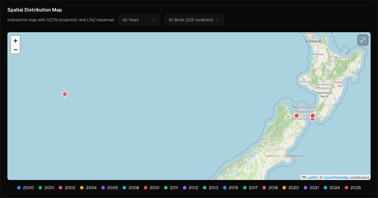 Spatial distribution mapping